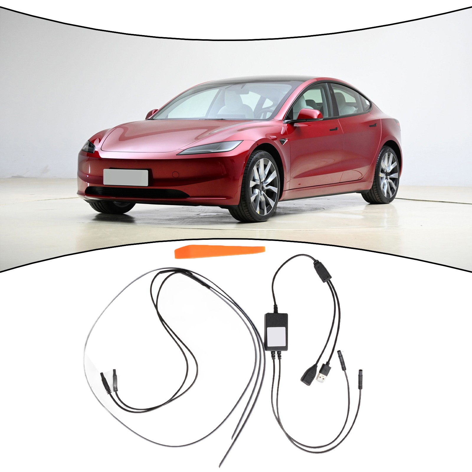 ZHIMAO None Light Strip Wireless Charging APP Control For Tesla Model 3 Model Y 2 strips